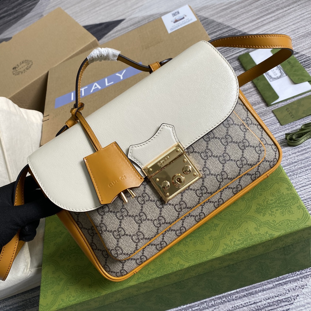 Gucci Padlock Small Shoulder Bag ?644527 White